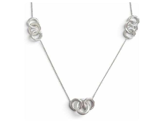 Autre Marque Tiffany & Co. 1837 Interlocking Circle 925 Long Necklace