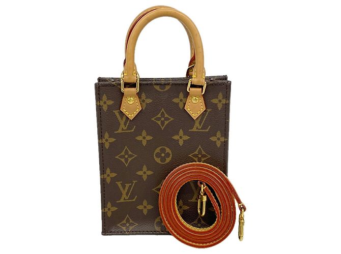Borsa Louis Vuitton Monogram Petite Sac Plat M81295