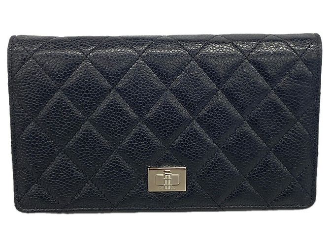 Chanel Long Wallet 2.55 in Black