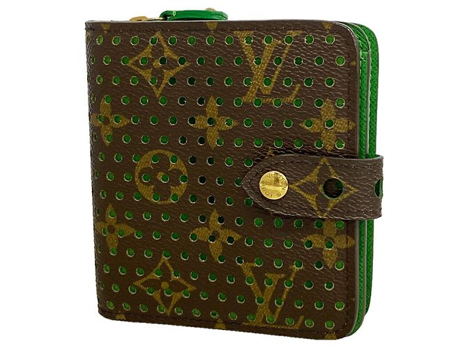 Carteira Compact Zip Monogram Perfo Louis Vuitton