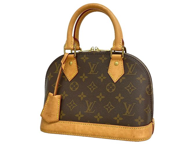 Borsa a mano Louis Vuitton Alma BB Monogram M46990 Marrone Donna