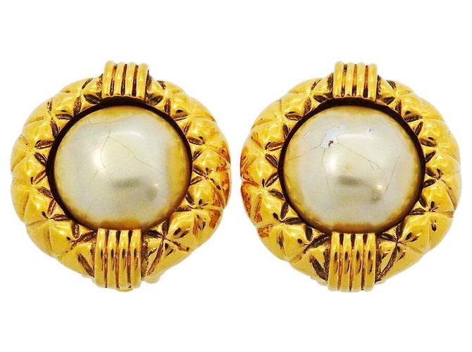 Orecchini a clip Chanel placcati oro