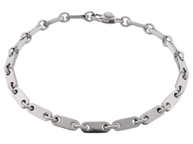 Pulsera Cartier Figaro en oro blanco de 18K