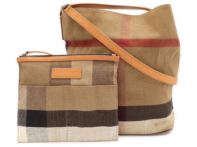 Bolso de hombro Burberry Ashby Medium Hobo Nova Check