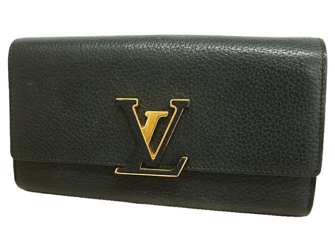 Louis Vuitton Long Wallet in Noir