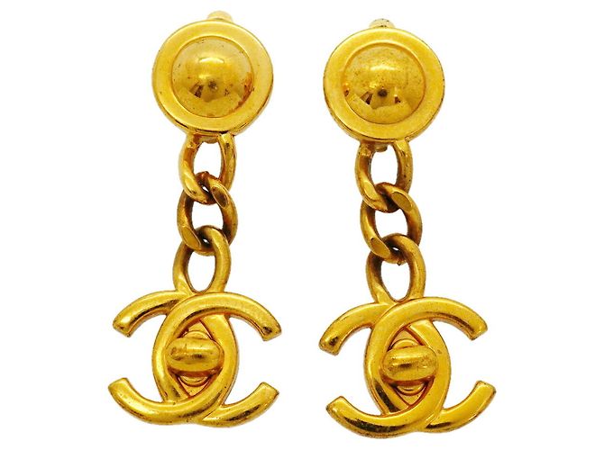 Orecchini a clip Chanel placcati in oro