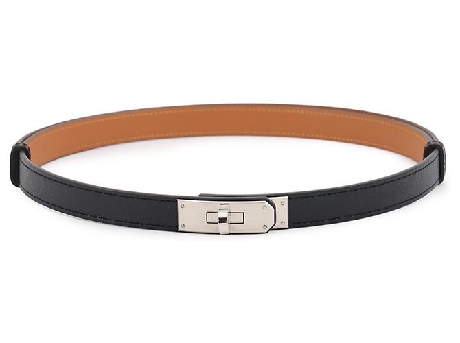 Hermès Hermes Kelly Belt 18 in Black Epsom Leather