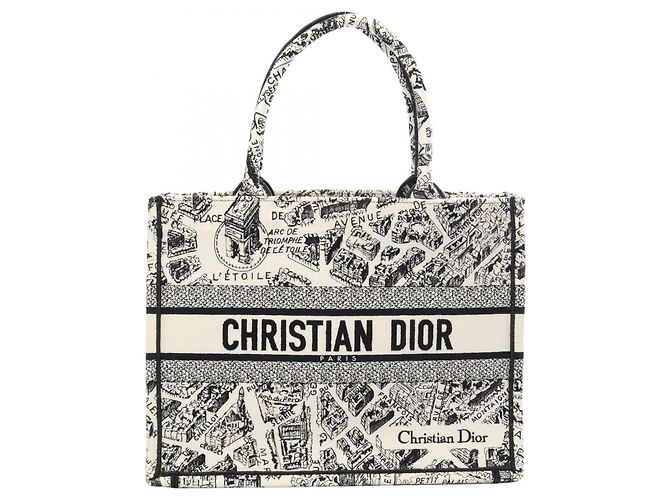 Sac à main Christian Dior Book Tote Medium Plan de Paris