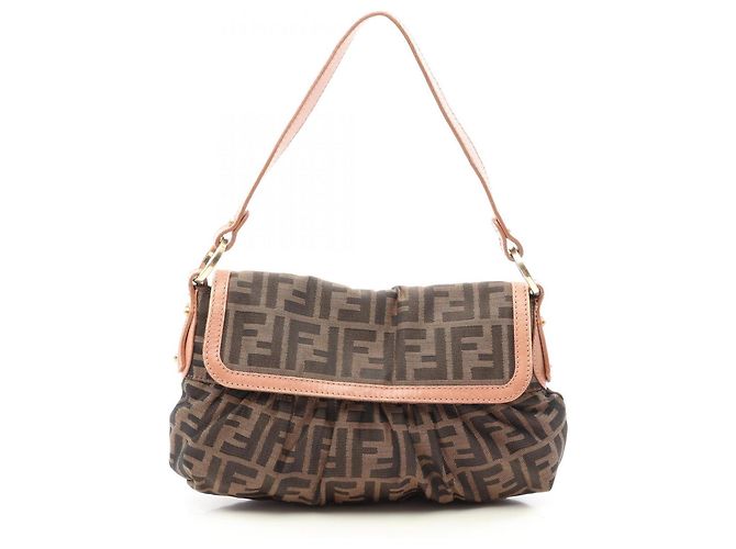 Fendi Chef Bag Zucca Shoulder Handbag