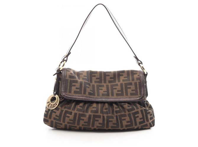 Bolsa de Ombro Fendi Zucca
