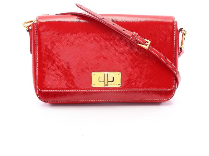 Bolso de hombro Prada Saffiano Vernic