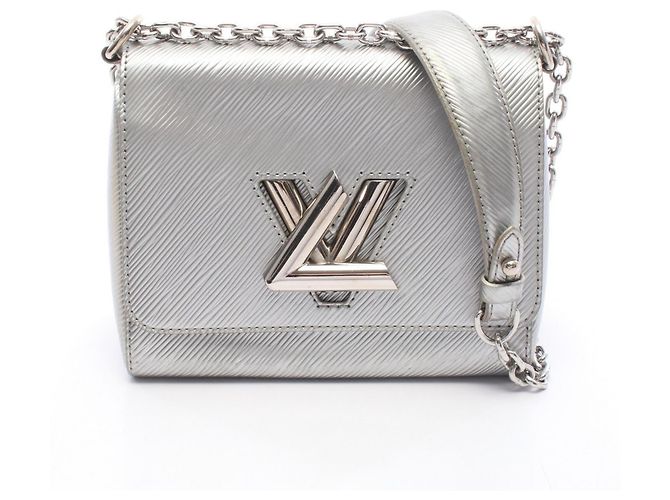 Bolsa de Ombro Louis Vuitton Twist PM Epi Argent