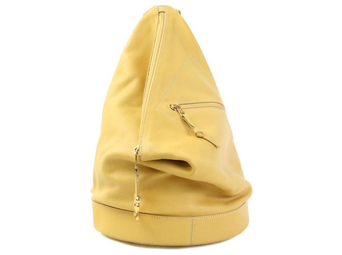 Sac à dos Loewe en cuir jaune