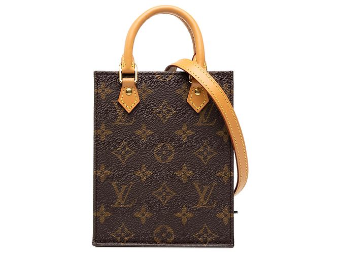 Louis Vuitton Brown Monogram Petit Sac Plat
