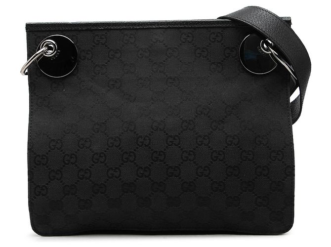 Borsa a tracolla Gucci Black GG Canvas Eclipse
