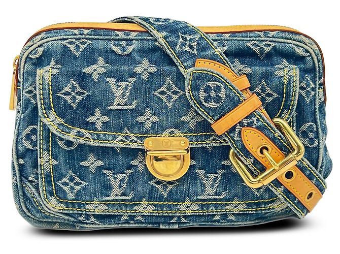 Borsello da cintura Louis Vuitton Blue Monogram Denim