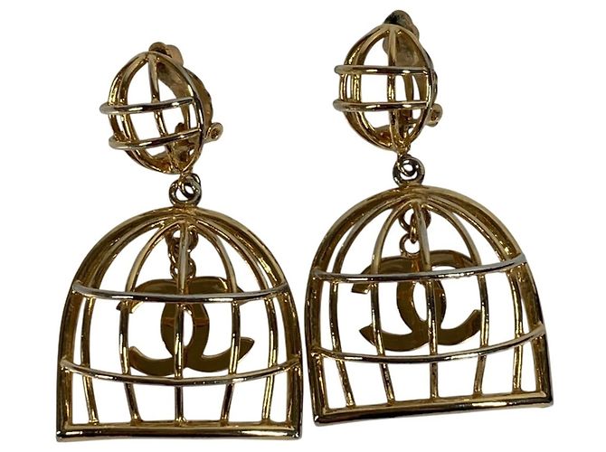 Orecchini a clip CHANEL Vintage Birdcage
