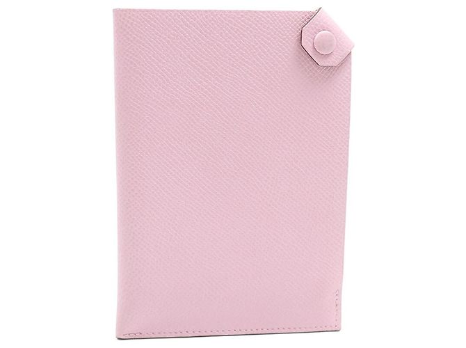 Hermès Capa de Passaporte Hermes em Rose Confetti