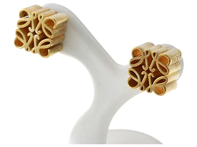 Pendientes de botón Loewe Anagram