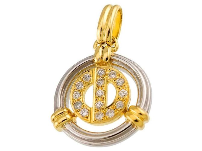Pendente Christian Dior in oro 18K e diamanti