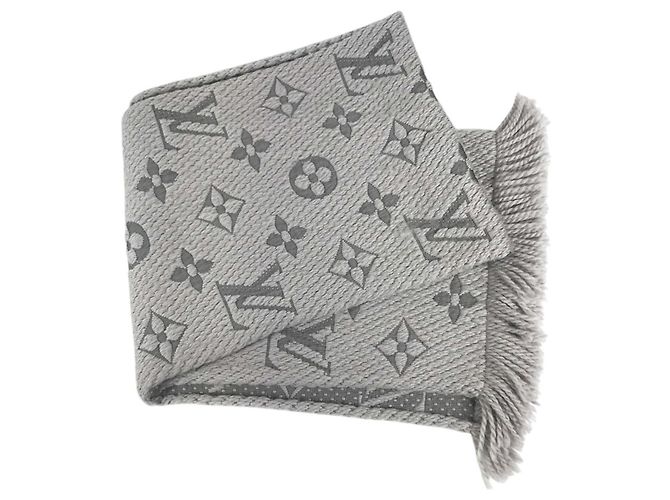 Estola Louis Vuitton em lã e seda cinza