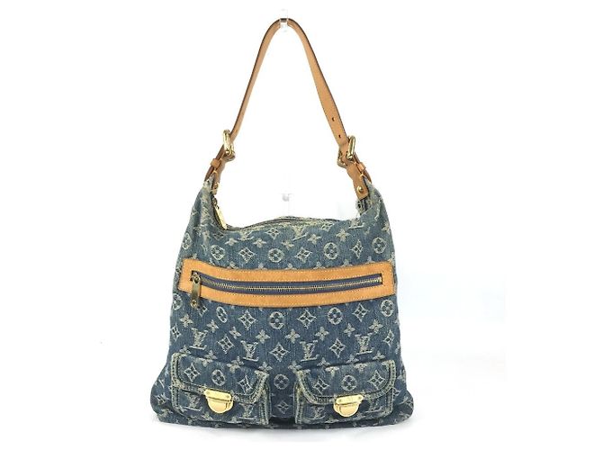 Borsa a tracolla Louis Vuitton Monogram Denim Baggy GM