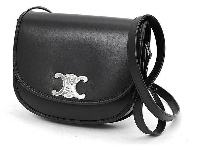 Céline Bolsa de Ombro Celine Medium Besace Triomphe