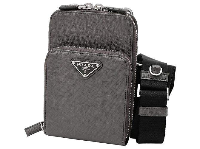 Prada Saffiano Leder Smartphone-Case Schultertasche