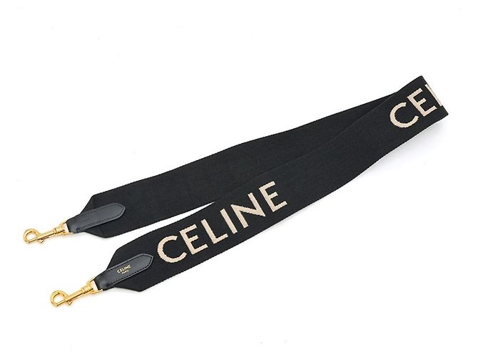 Céline Celine Jacquard Long Strap Shoulder Bag