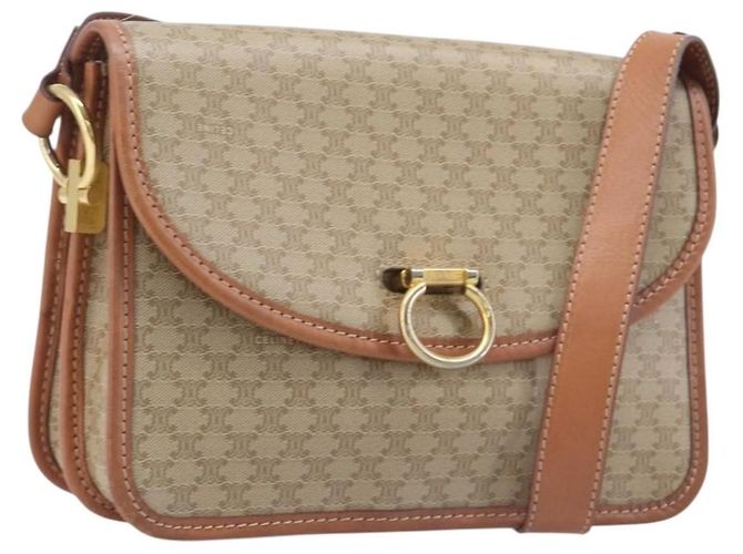 Céline Sac à épaule Celine Macadam Canvas