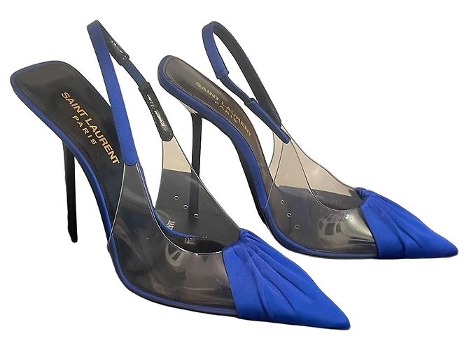 Autre Marque Saint Laurent Chica 115 PVC Décolleté Slingback