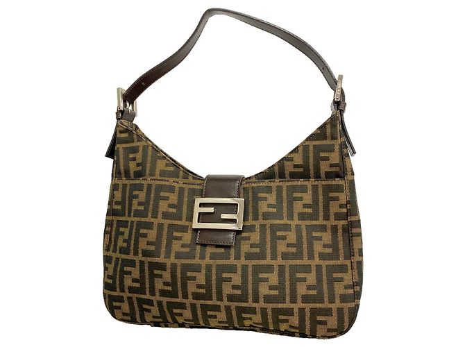 Borsa a tracolla Fendi Zucca in nylon e canvas