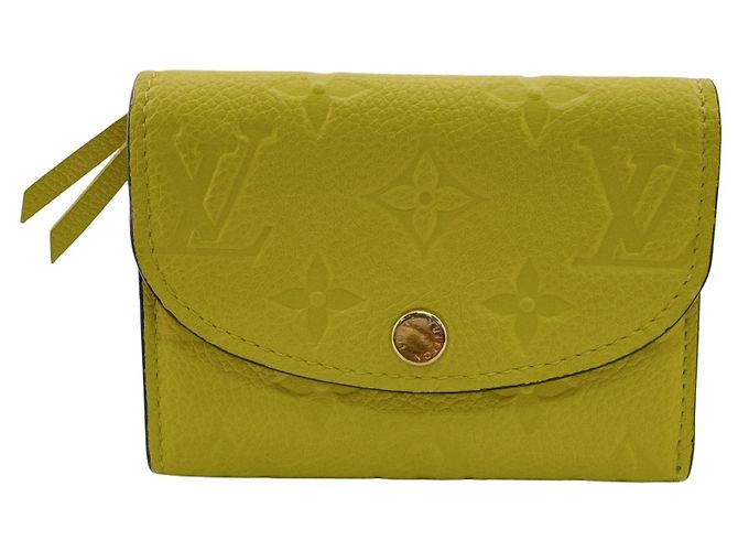 Louis Vuitton Monogram Empreinte Yellow Coin Purse