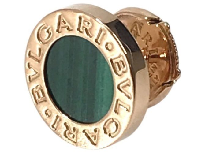 Bulgari Orecchini a lobo Bvlgari in oro 18K con malachite