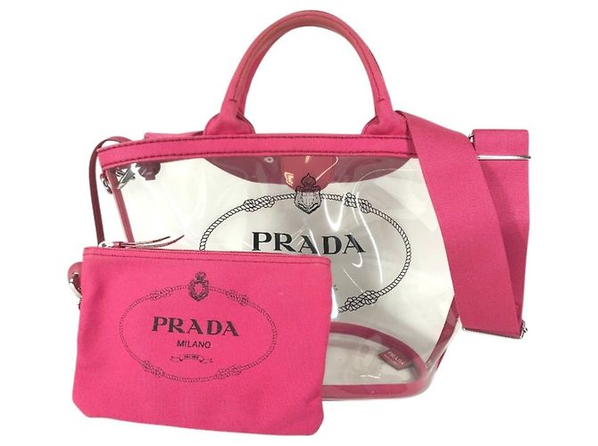 Prada Canapaplex Logo Tote Bag