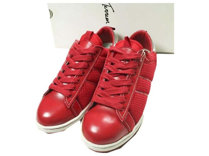 Autre Marque Terrem PUBLIC BEACH Leder-Mesh-Sneaker