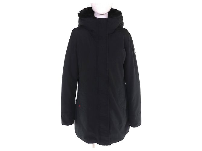 Giacca in piumino in cotone e poliammide WOOLRICH BOULDER FAUX FUR