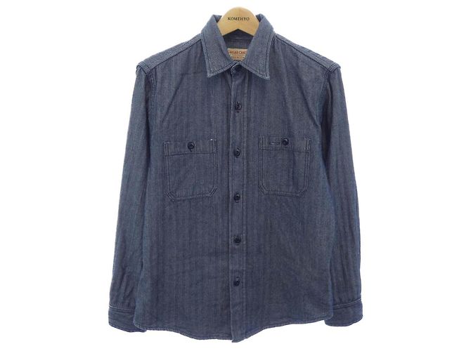 Autre Marque SUGAR CANE Hemd Navy Blau