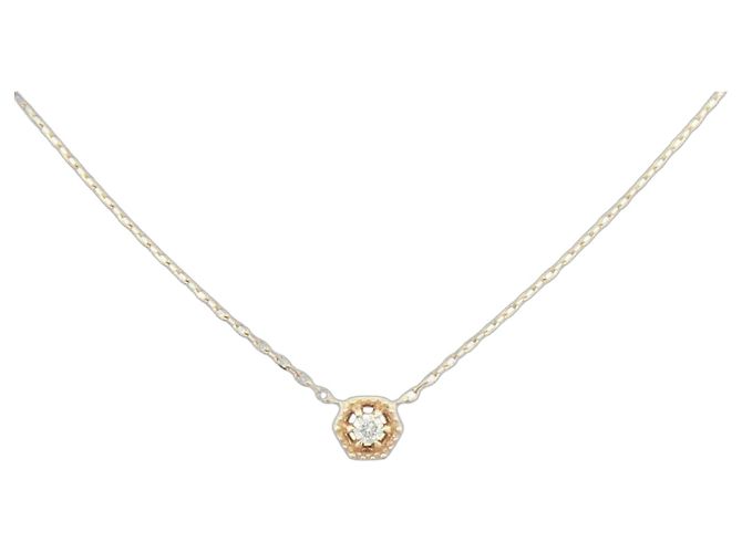 Autre Marque Collana agete in oro K10 e diamanti