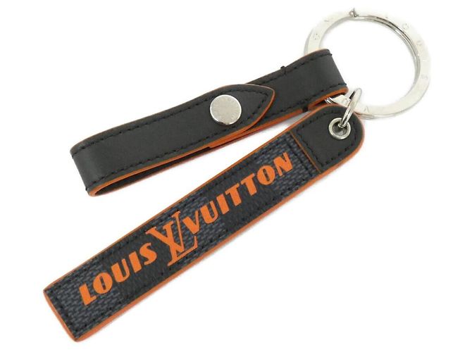 Louis Vuitton Porte Cle Belt Tab Damier Cobalt Keyring