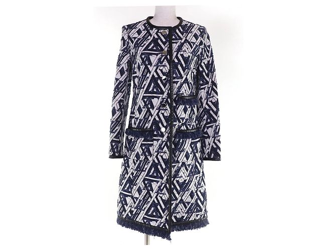 Louis Vuitton Monogram Leather Piping Coat