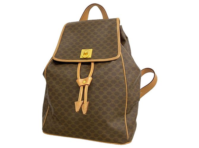 Céline Mochila Celine Macadam Brown