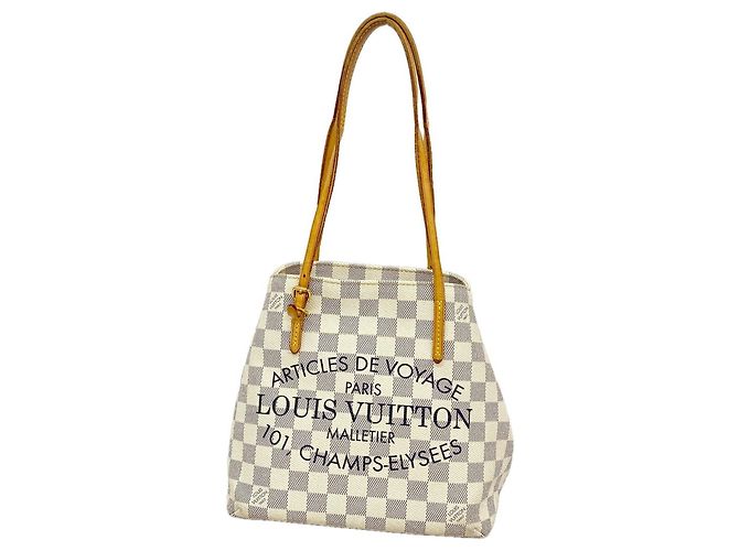 Borsa a tracolla Louis Vuitton Damier Azur Cabas PM