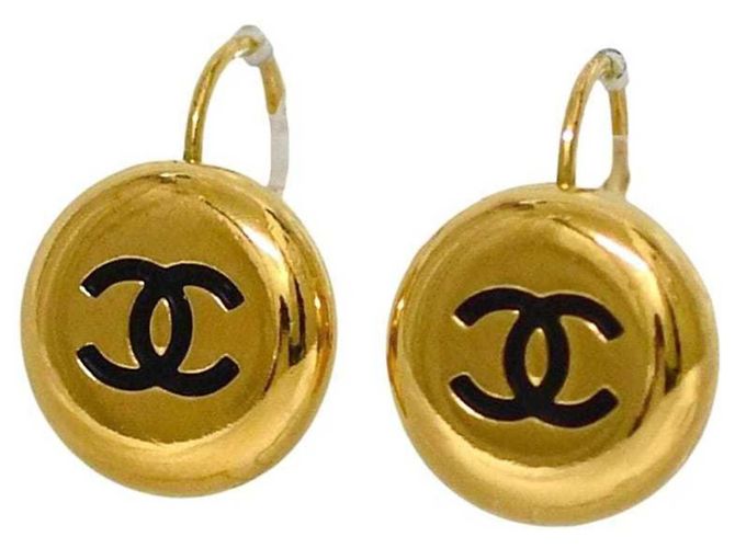 Orecchini a cerchio Chanel Gold