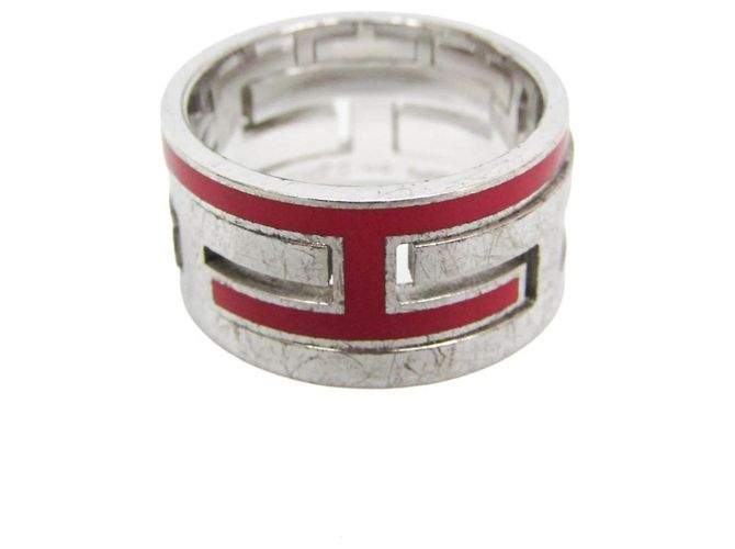 Ring Hermès Bague Hermes Move H Silver