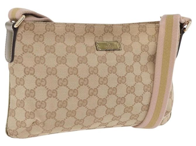 Bolso Messenger Gucci Web Strap GG Coated Canvas Large
