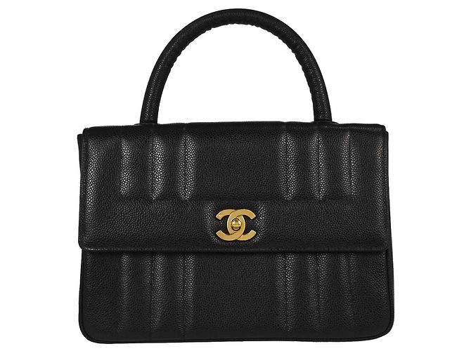 Chanel Vintage Top Handle Vertical Quilt Caviar Medium