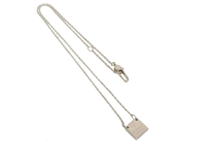 Placca Logo Gucci in Argento Sterling