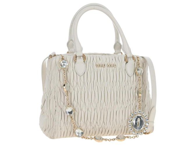 Miu Miu Crystal Convertible Matelasse Leather Medium