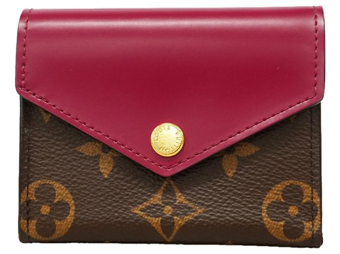 Portafoglio tri-fold Louis Vuitton in Brown e Fuchsia